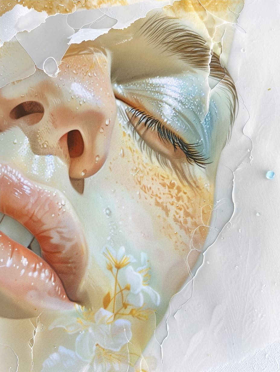 Ethereal Blooms: A Surreal Portrait Study - Image 4