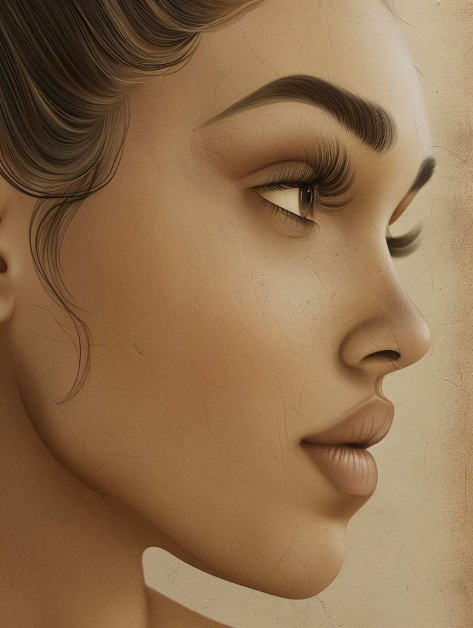 Ethereal Gaze in Golden Tones - Image 4