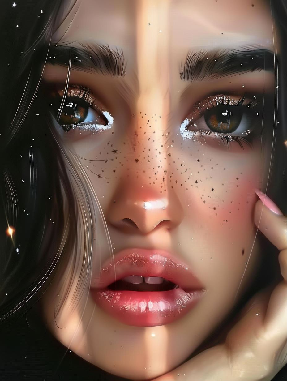 Celestial Glow Ethereal Portrait