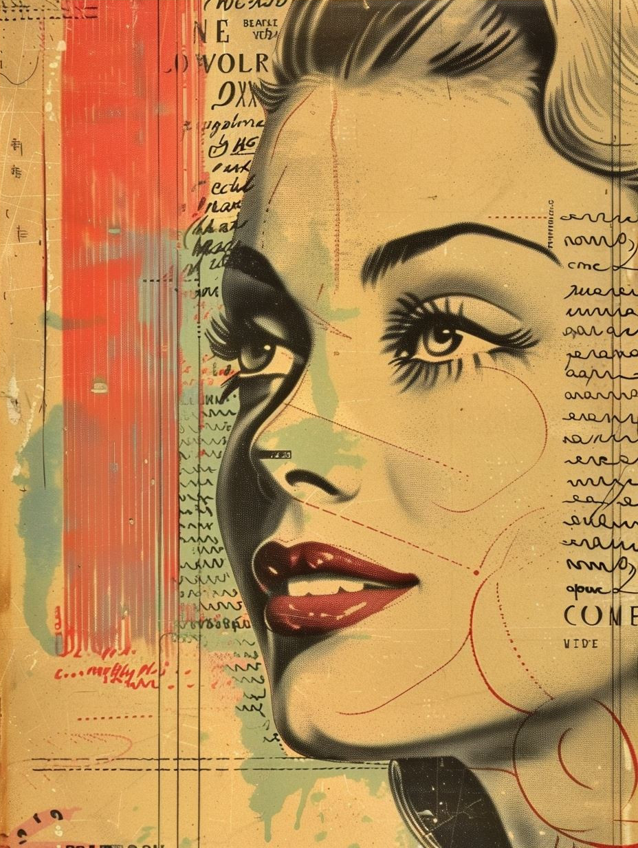 Vintage Pop Art Women Collage - Image 4