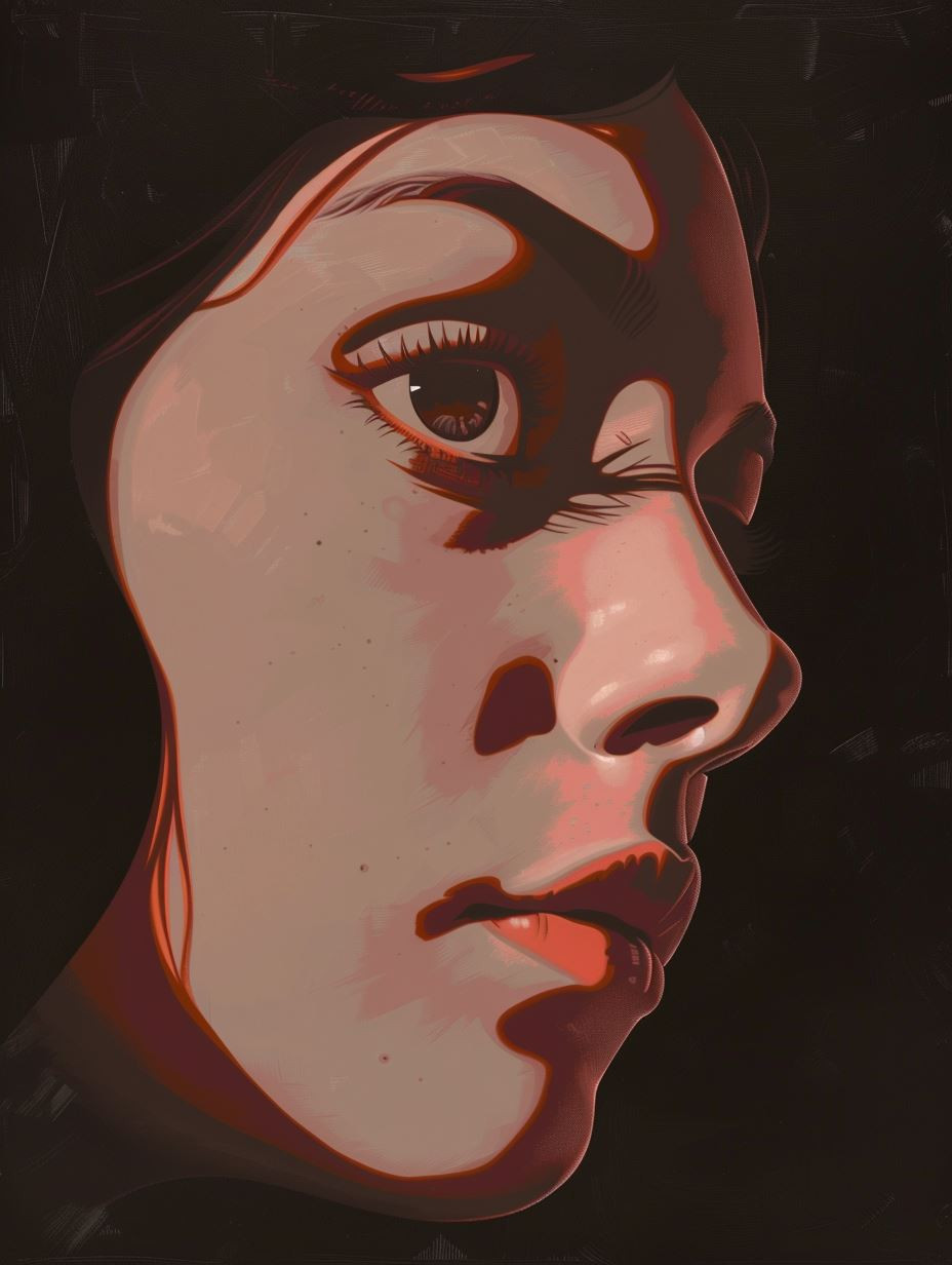 Dramatic Chiaroscuro Portrait Studies - Image 1