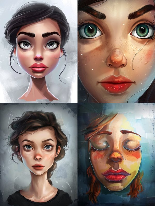 Stylized Digital Portrait Art