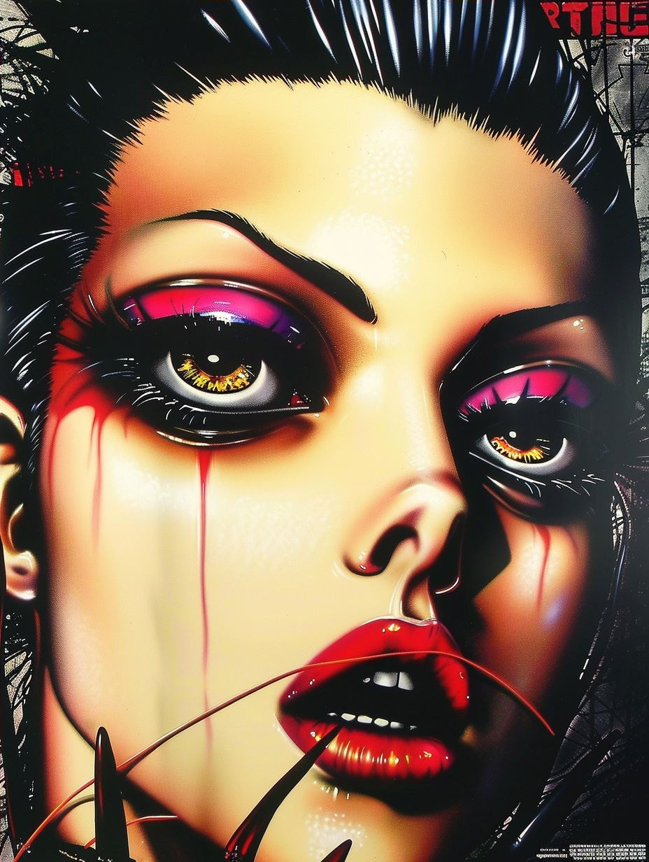 Neon Gothic Cyberpunk Portraits - Image 4