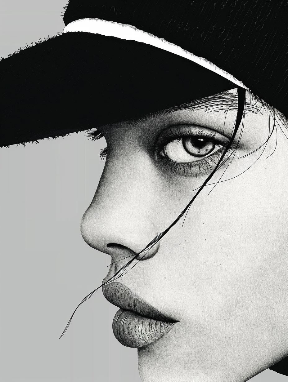 Monochrome High Fashion Portraiture - Image 3