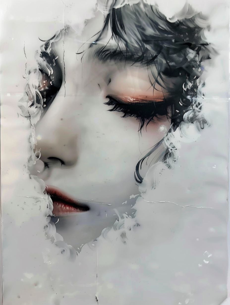 Melancholic Digital Watercolor Portraits - Image 4