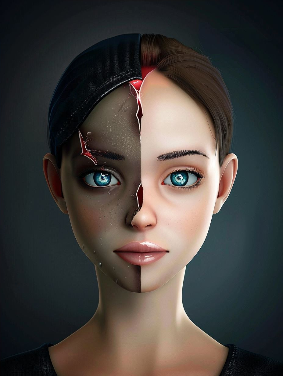 Ethereal Portraits of Digital Sorrow - Image 4