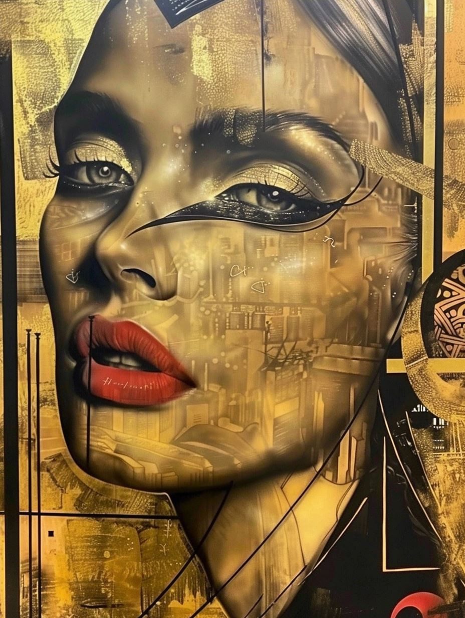 Fragmented Golden Soul Portraits - Image 4