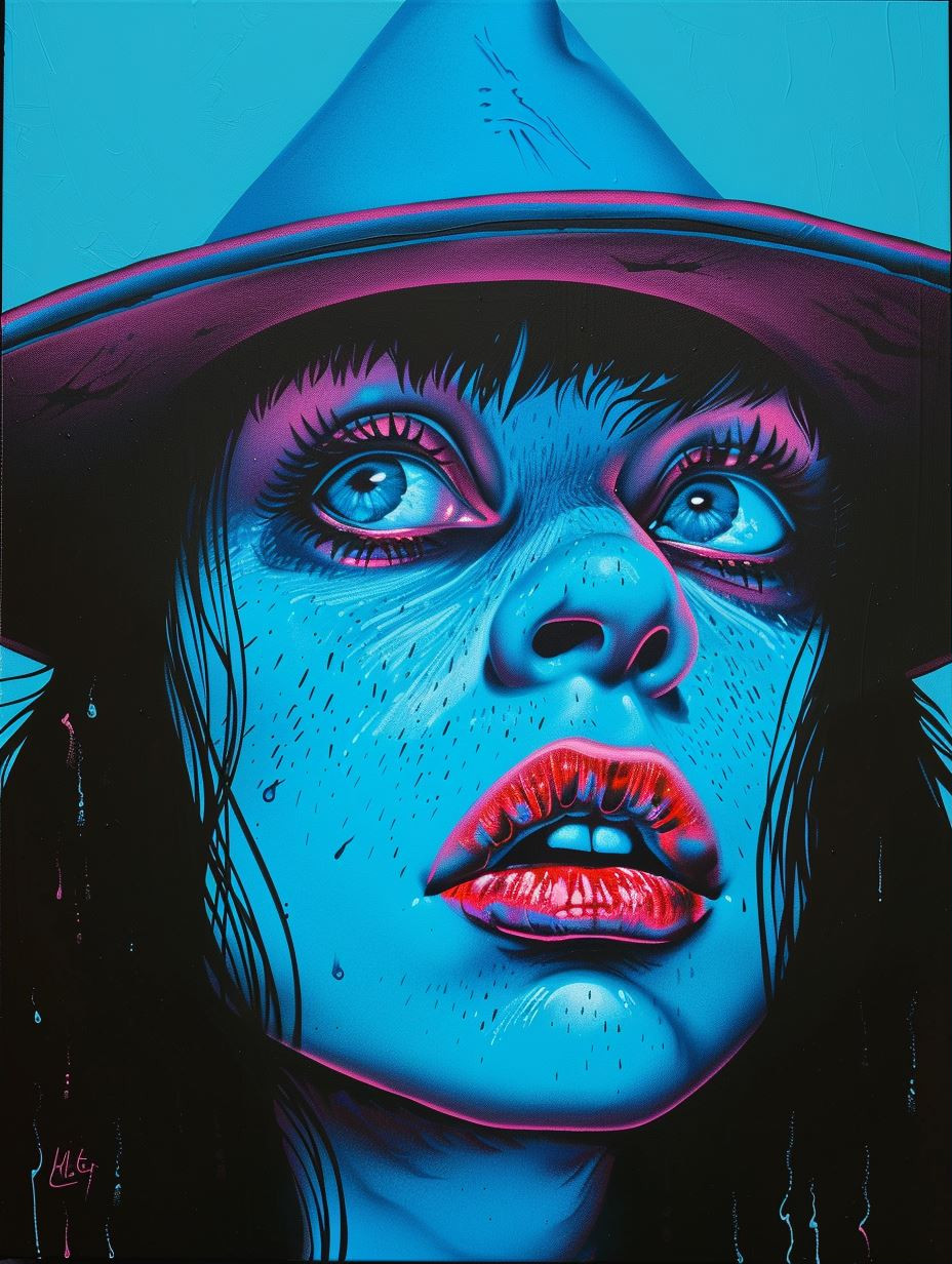 Surreal Blue Portraiture Series - Image 1