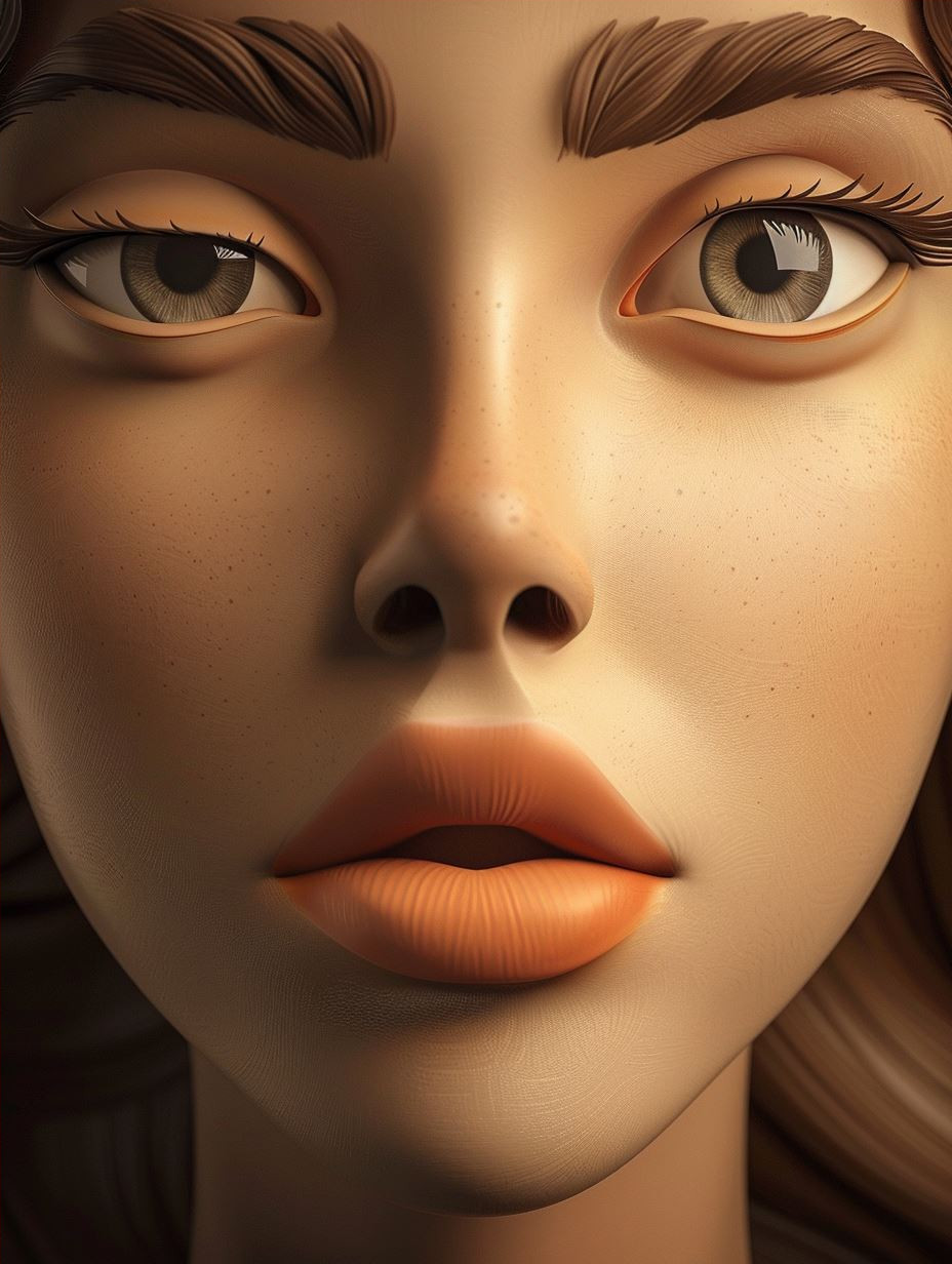 Sun-Kissed Stylized Portrait - Image 4