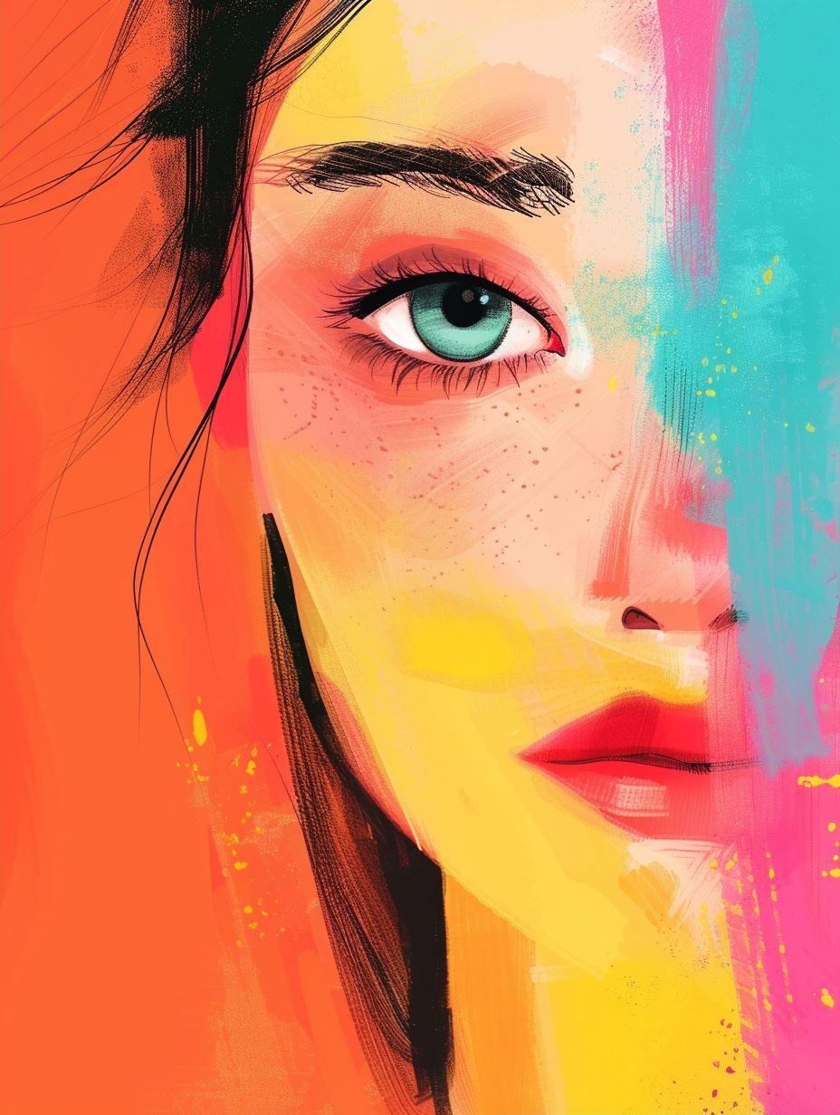 Vibrant Spectrum of Feminine Portraits - Image 2