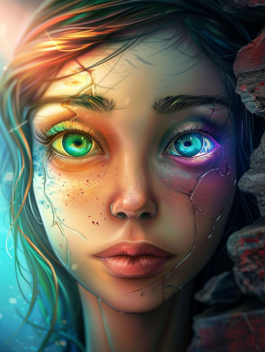 Fractured Prism Portrait of Soul - Image 1
