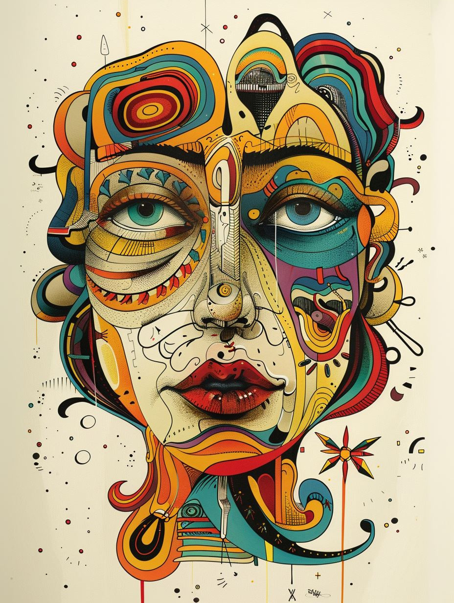 Abstract Surrealist Portrait Collage - Image 4