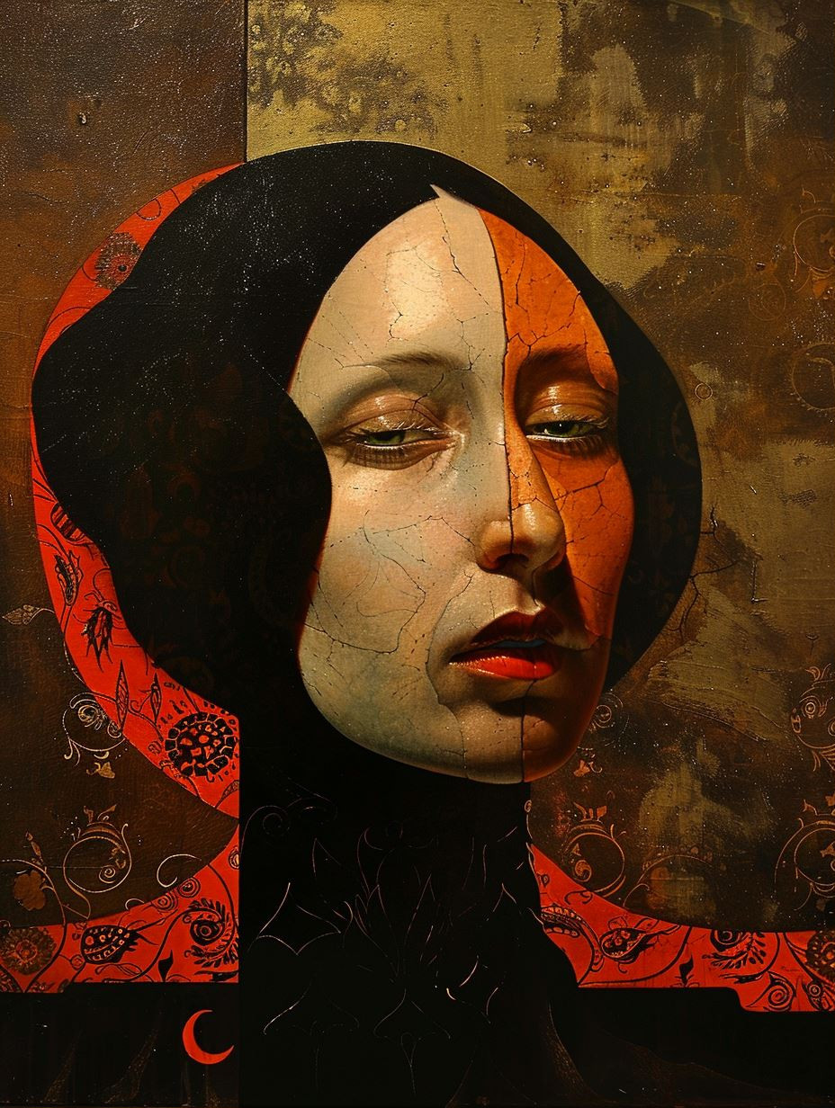Mystic Veils of Crimson Shadow - Image 1