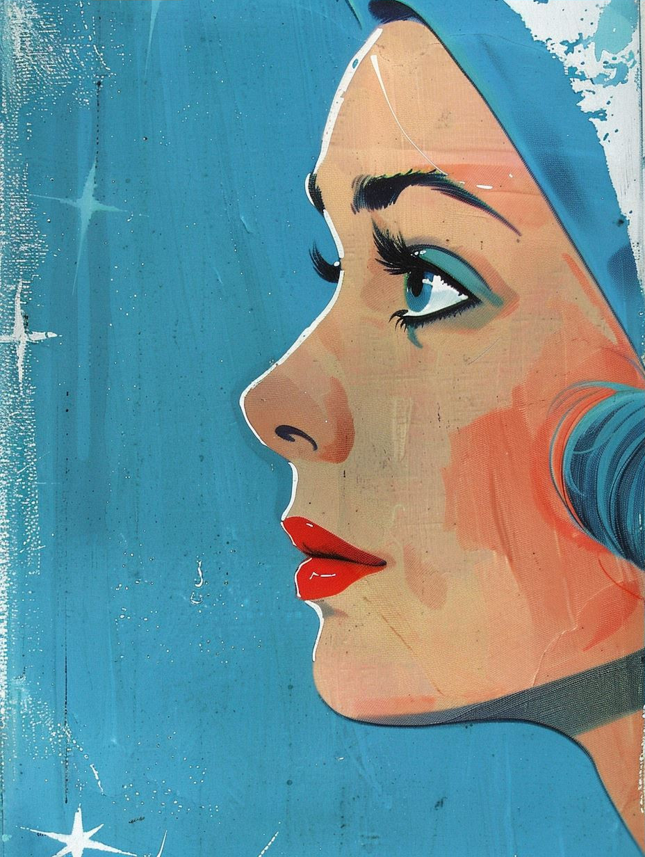 Vintage Mid-Century Pop Art Muse - Image 3
