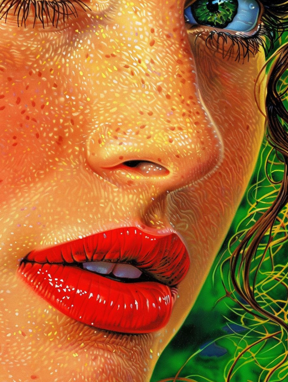 Vibrant Visions of Freckled Beauty - Image 1
