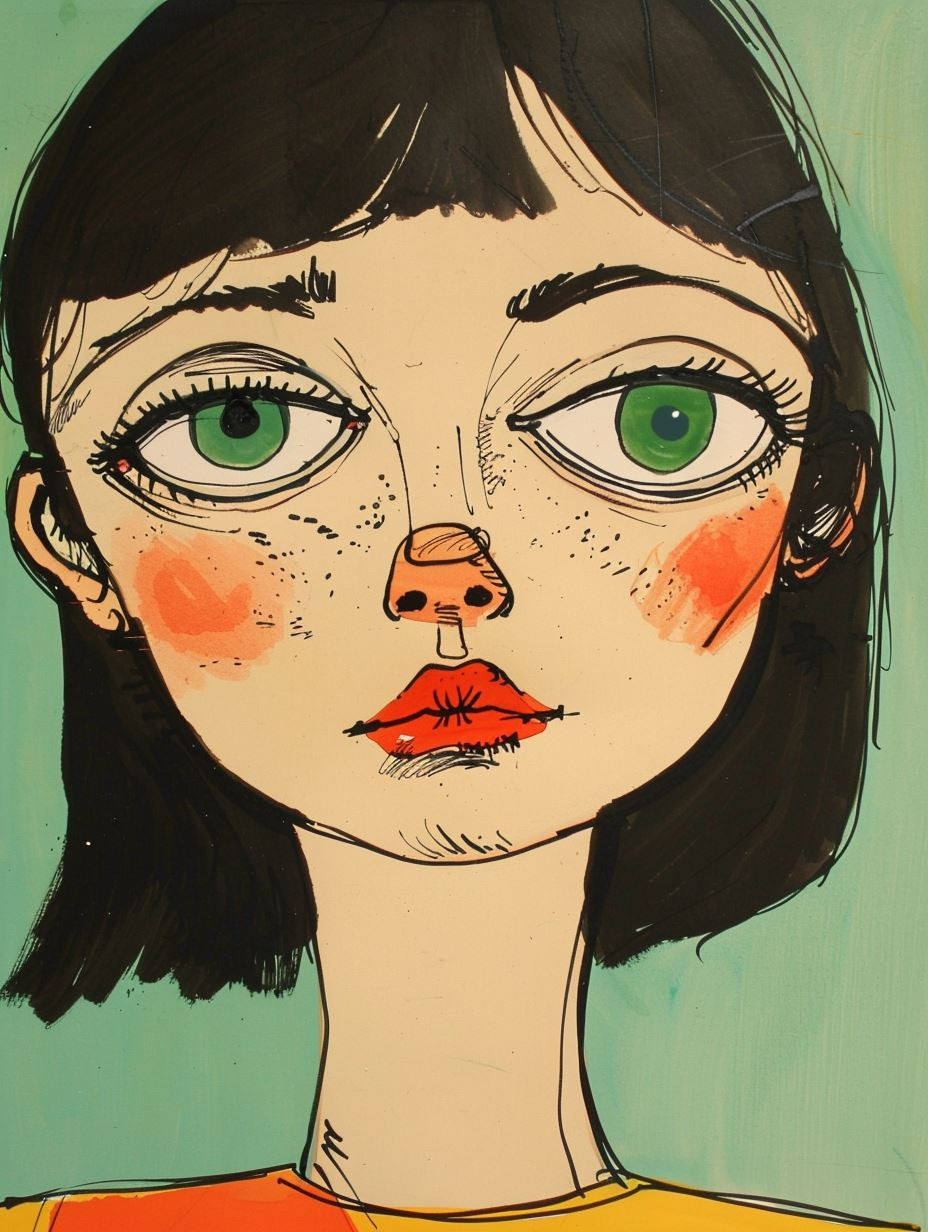 Whimsical Modernist Portrait Studies - Image 3