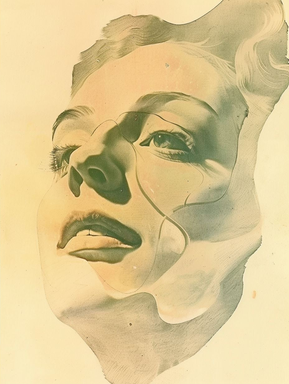 Fragmented Faces in Bold Color - Image 2