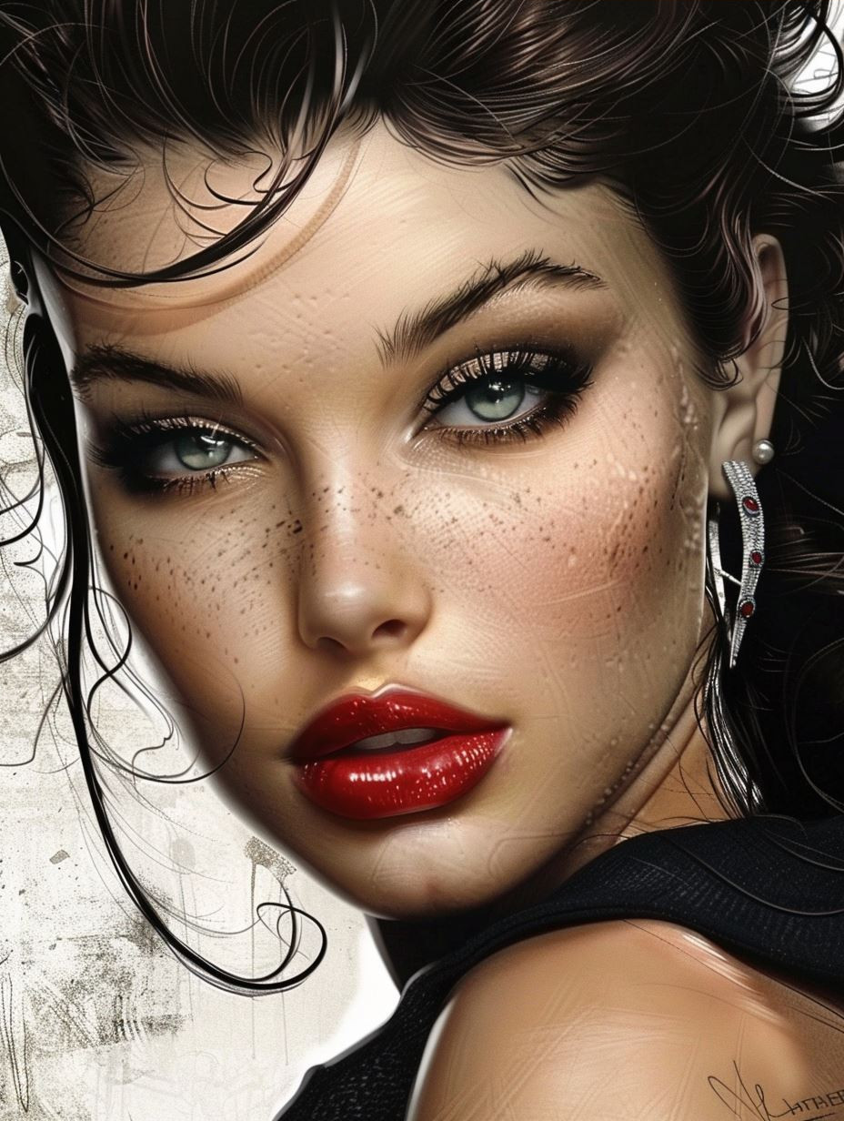 Gritty Glamour Portrait - Image 4