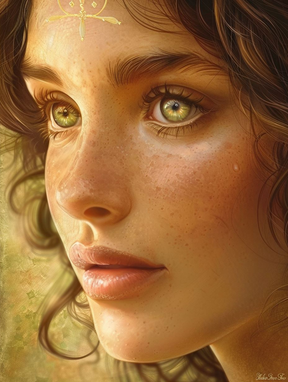 Golden Ethereal Portrait - Image 2