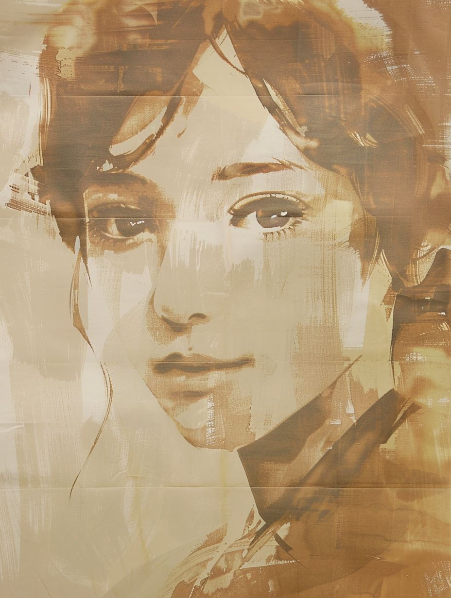 Ethereal Gaze: A Study in Sepia - Image 1