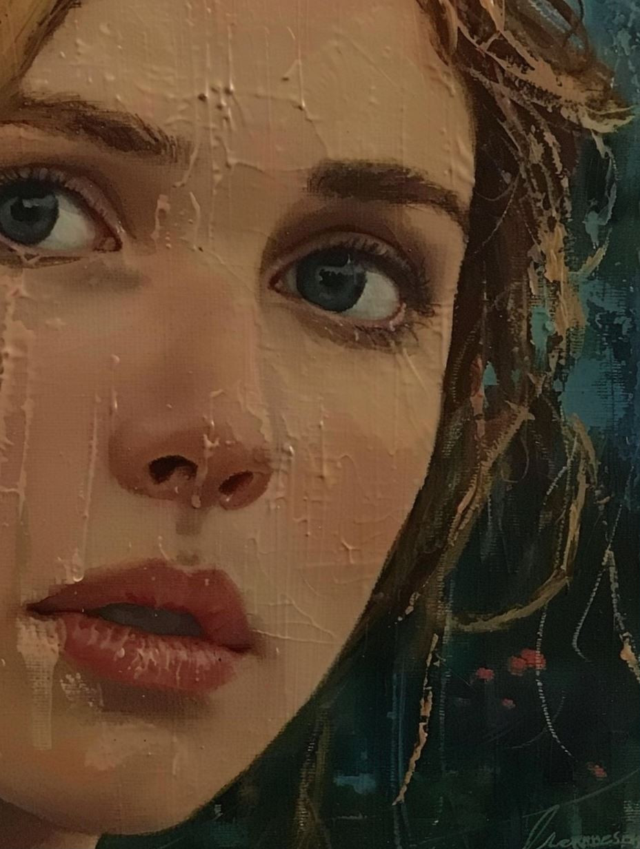 Melancholic Cinematic Portrait Study - Image 1