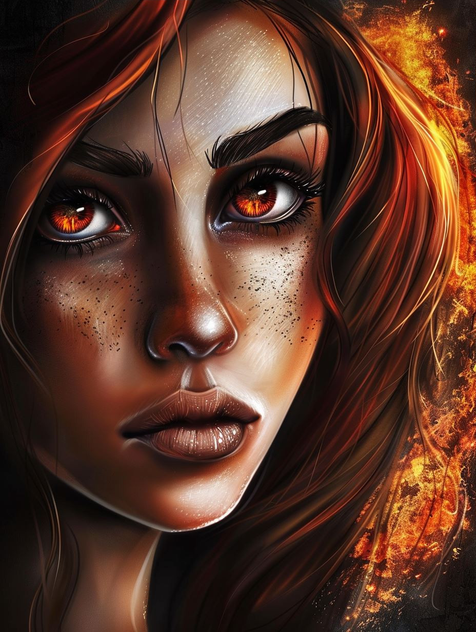 Ember Gaze Portrait - Image 3