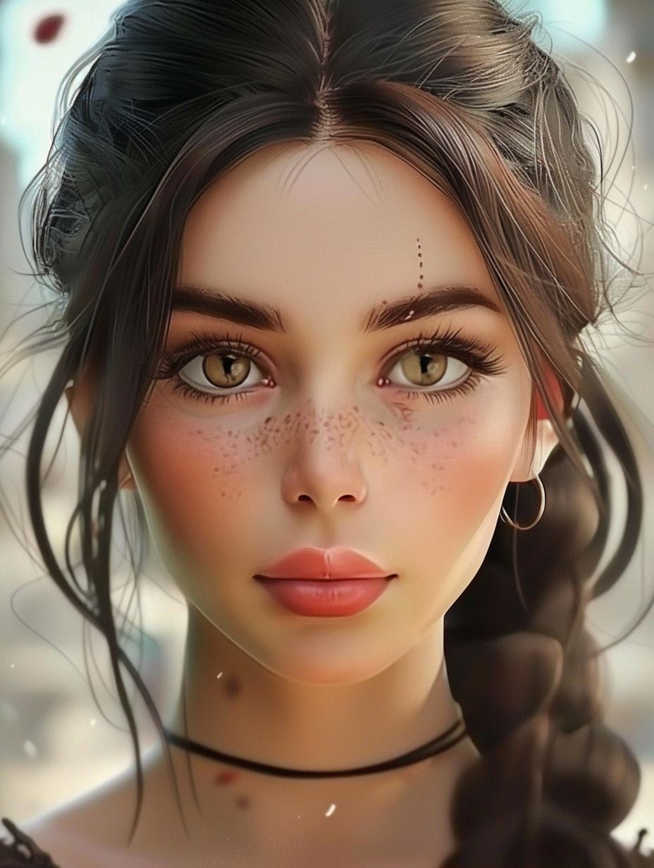 Ethereal Portrait of Rustic Beauty - Image 1