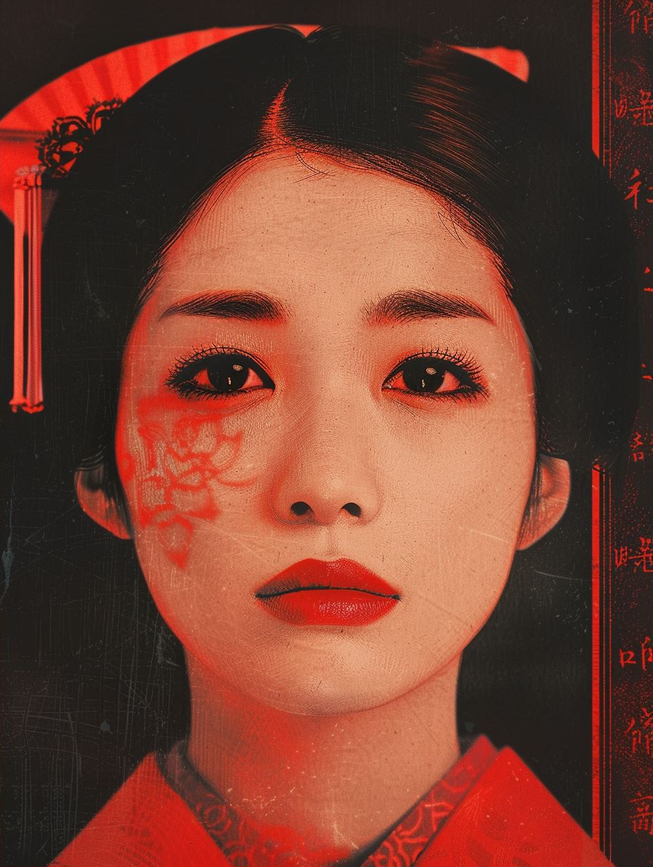 Crimson Shadows Cinematic Portraiture - Image 2