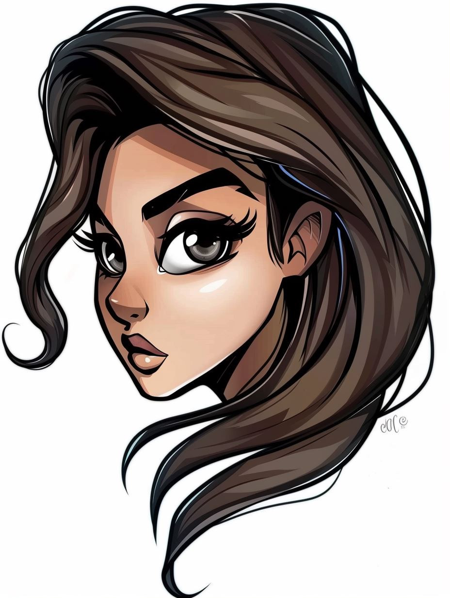 Stylized Modern Digital Portrait - Image 1