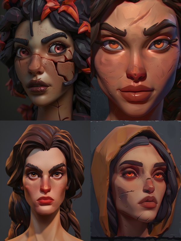 Fractured Soul Magma Portrait