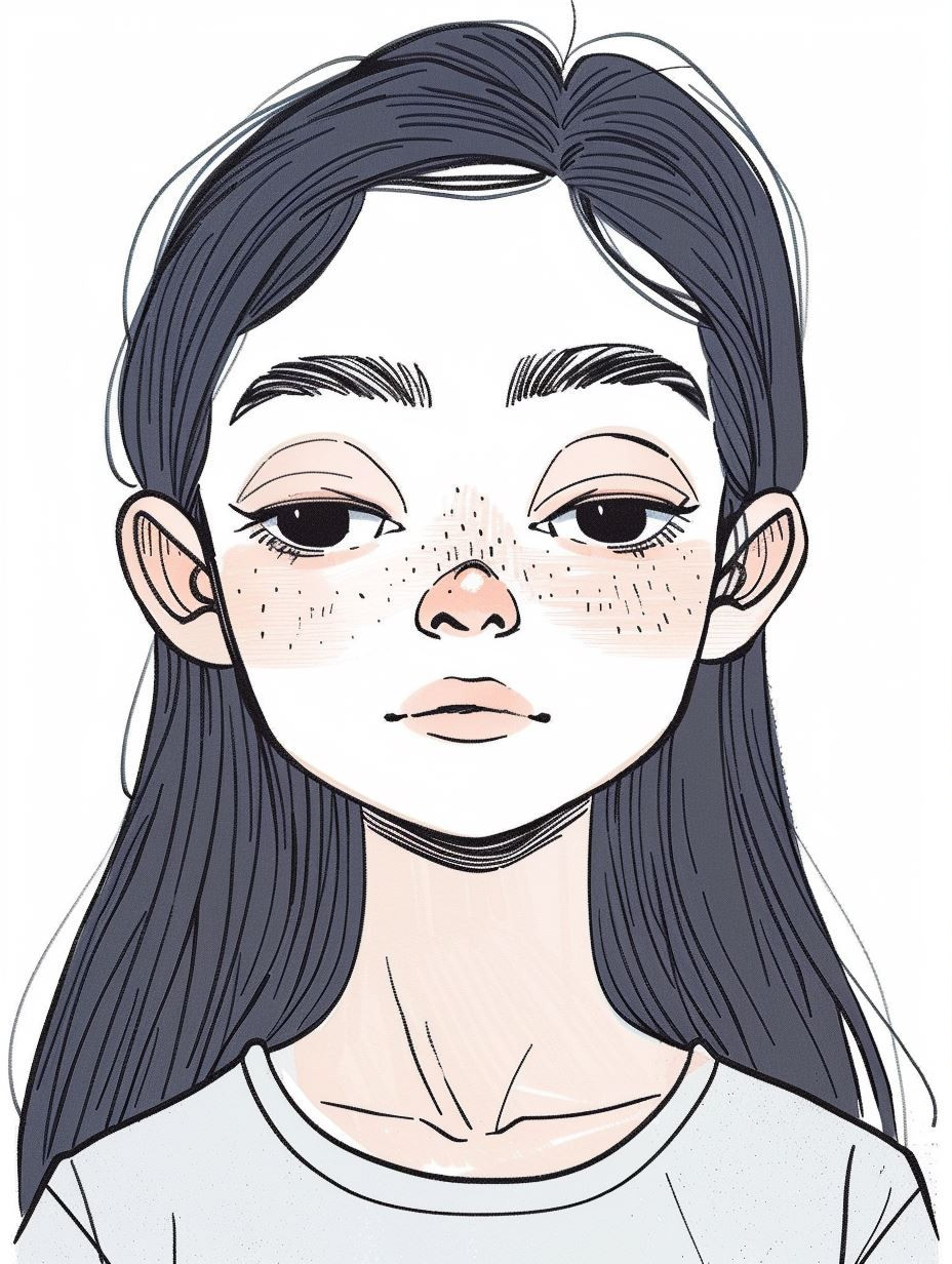 Moody Blue Indie Illustration - Image 3