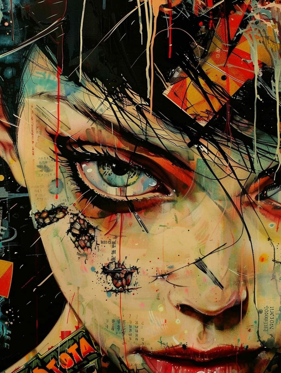 Gritty Abstract Portraiture Study - Image 1