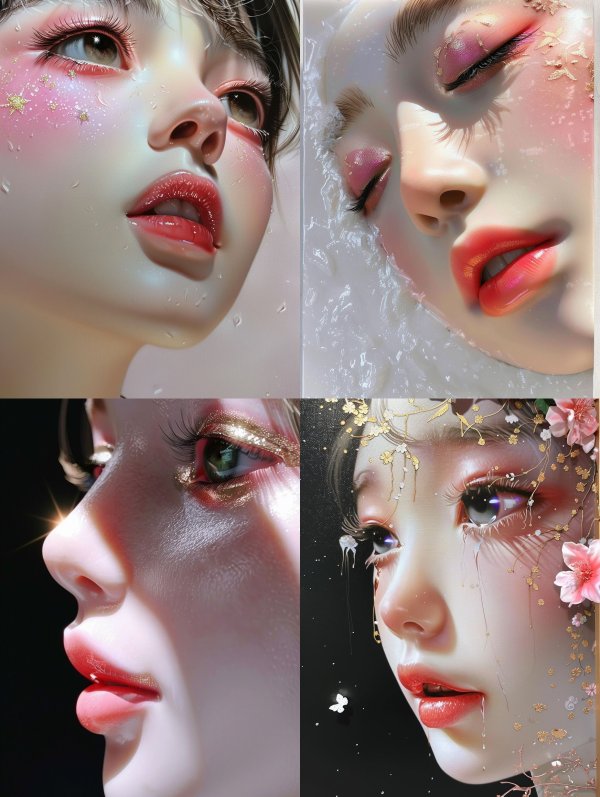 Ethereal Dewy Glass Skin Portraits