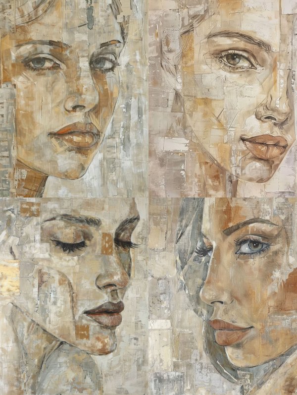 Fragmented Soul in Earthy Tones