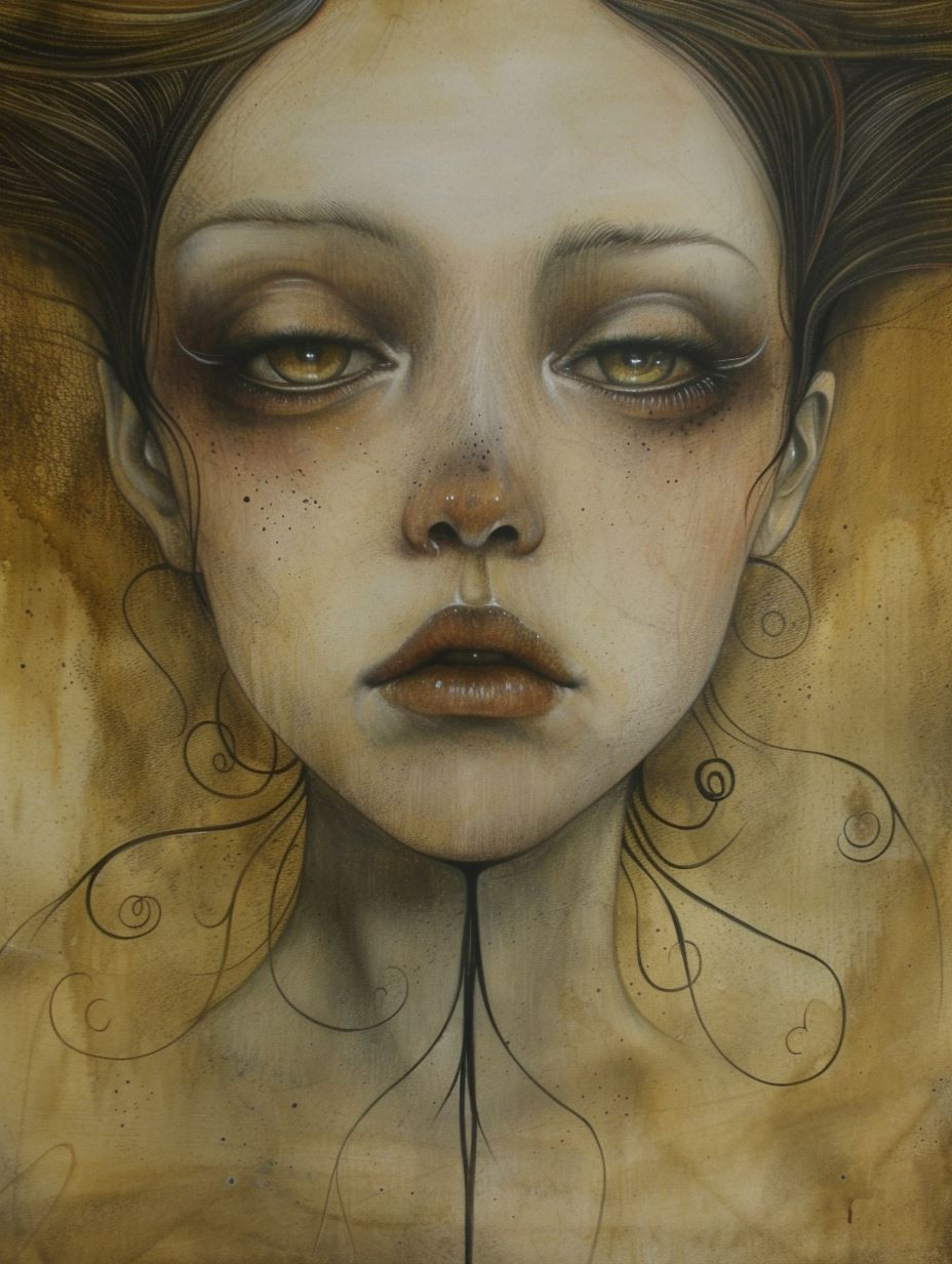 Haunting Gazes in Sepia - Image 1