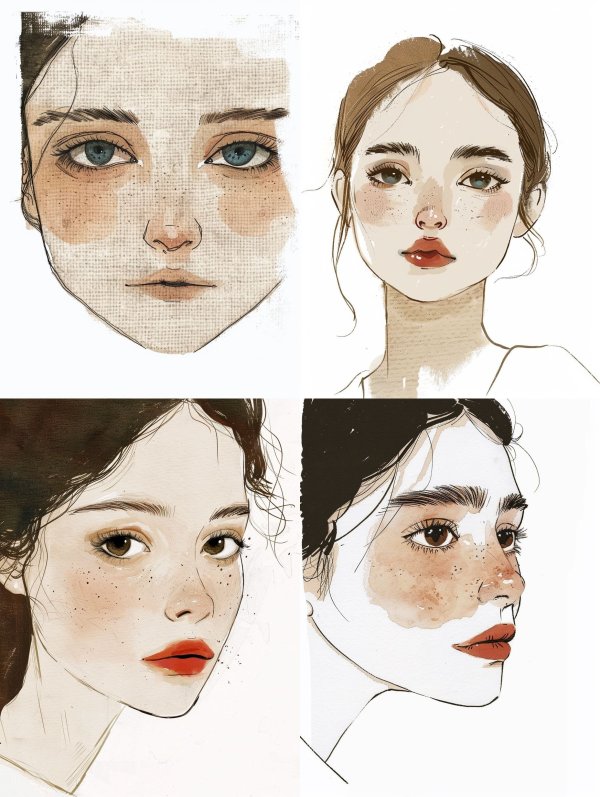 Ethereal Visions: A Portrait Study