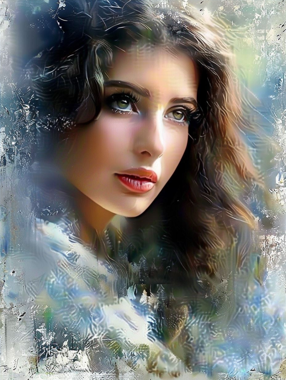 Ethereal Gaze in Textured Blue - Image 4