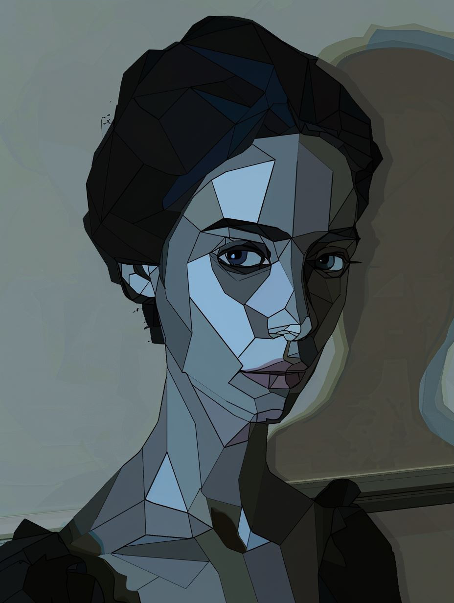 Fragmented Gaze in Muted Tones - Image 3