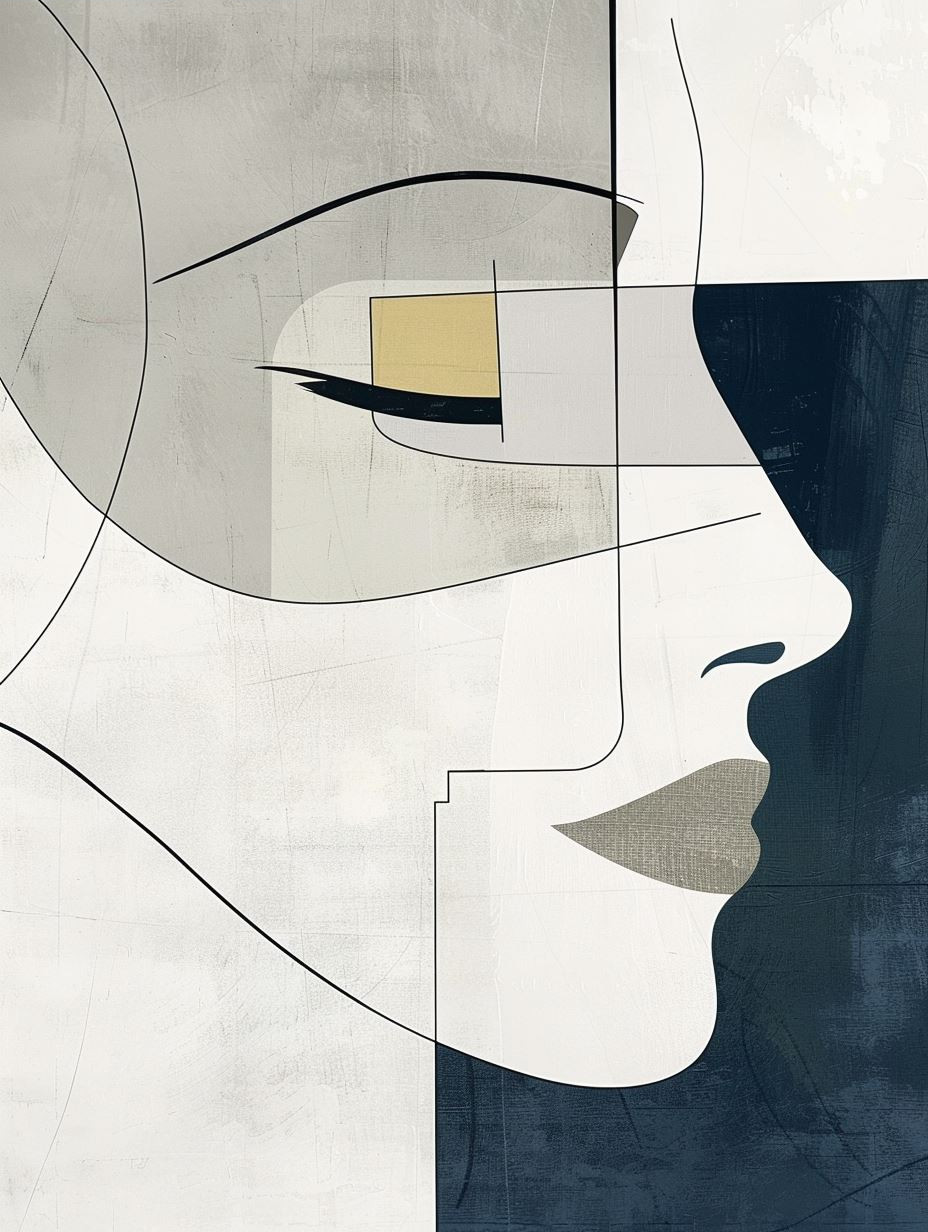 Minimalist Geometric Female Portraits - Image 4