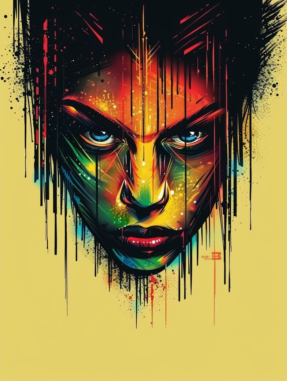 Neon Drip Psychedelic Portraits - Image 2