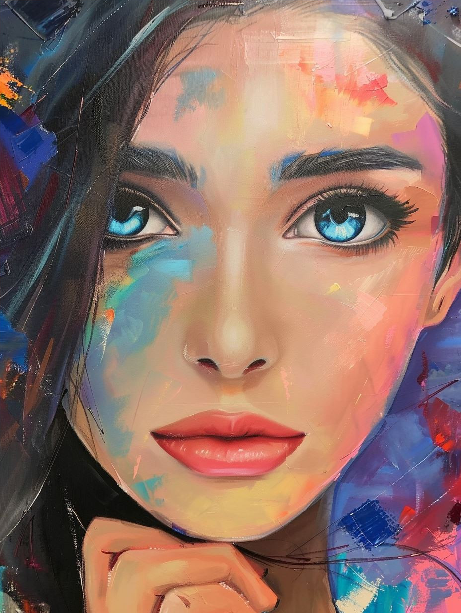 Ethereal Digital Portrait Artistry - Image 4