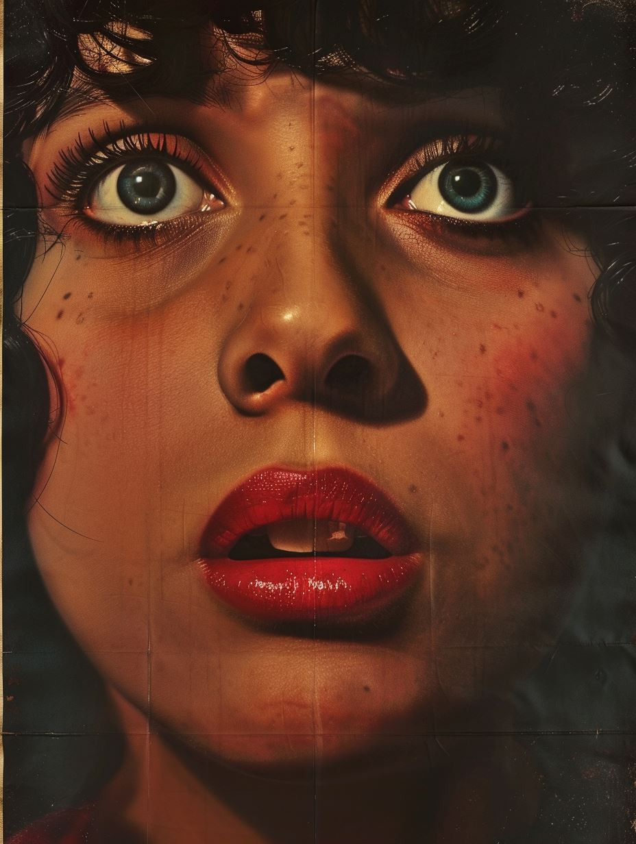 Dramatic Cinematic Gaze Collage - Image 1