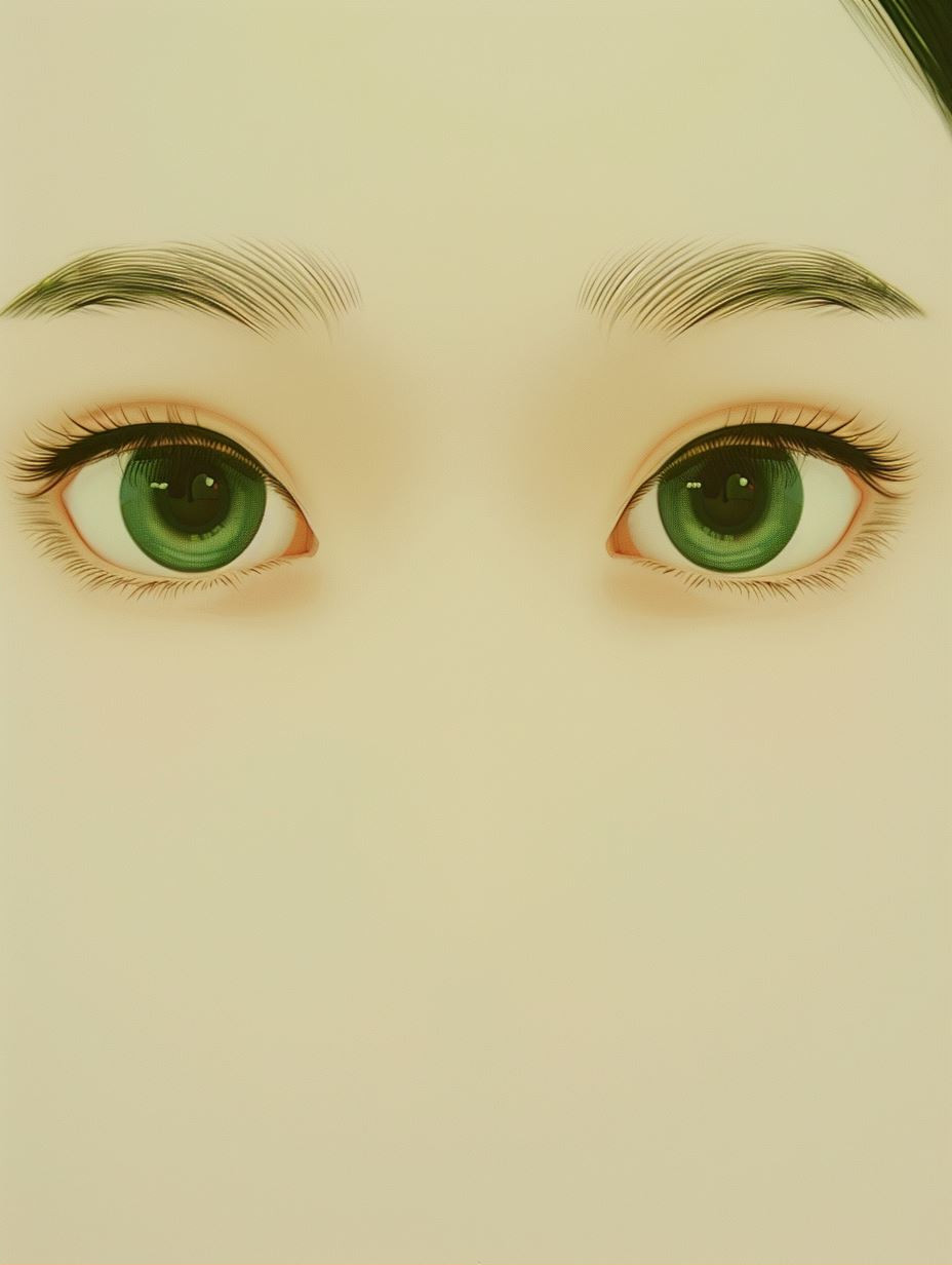 Ethereal Porcelain Doll Gaze - Image 2