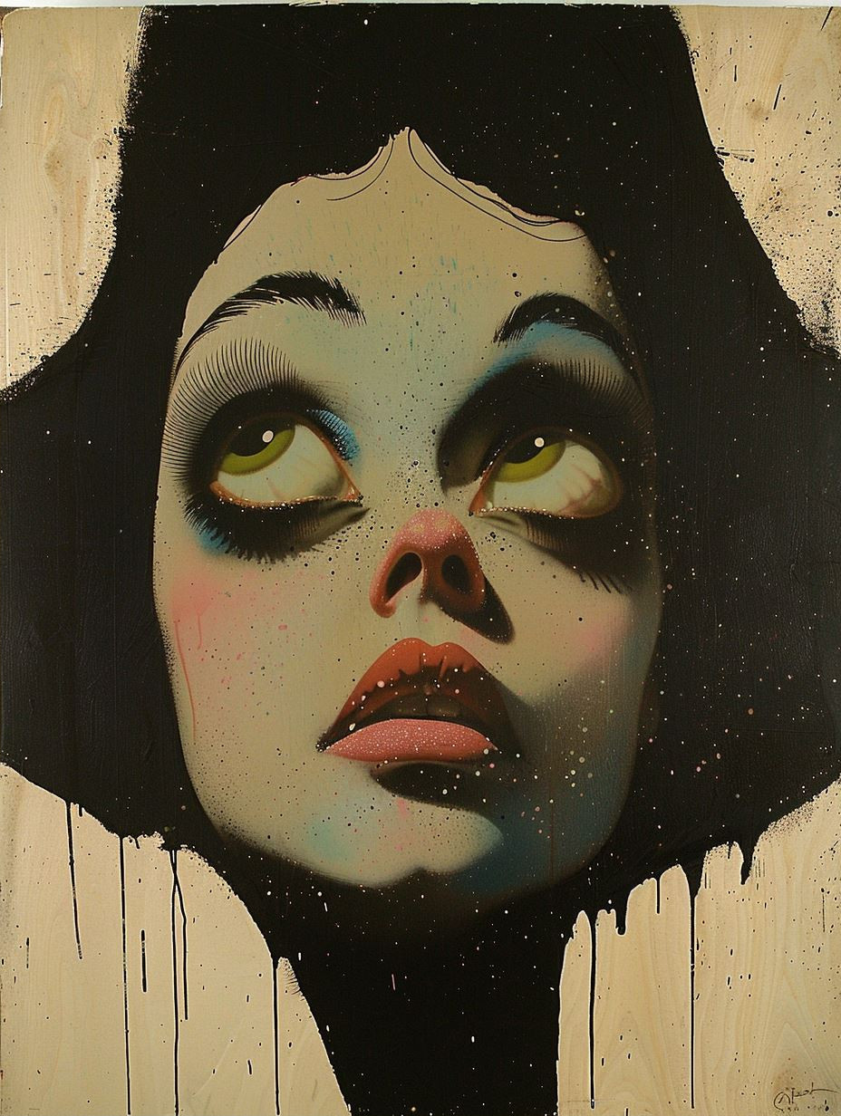 Surrealist Portraits of Stylized Feminine Faces - Image 2