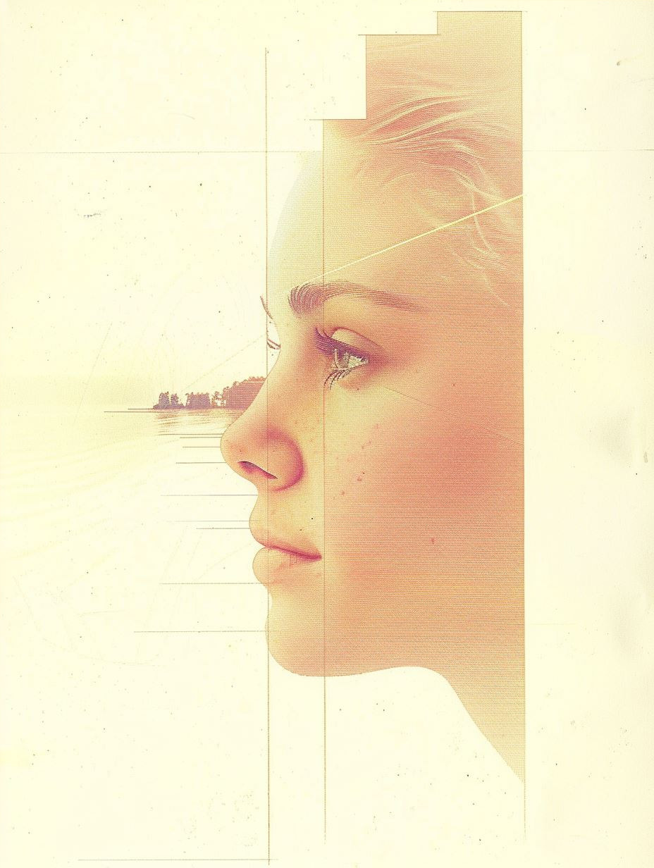 Celestial Gaze in Amber Light - Image 4
