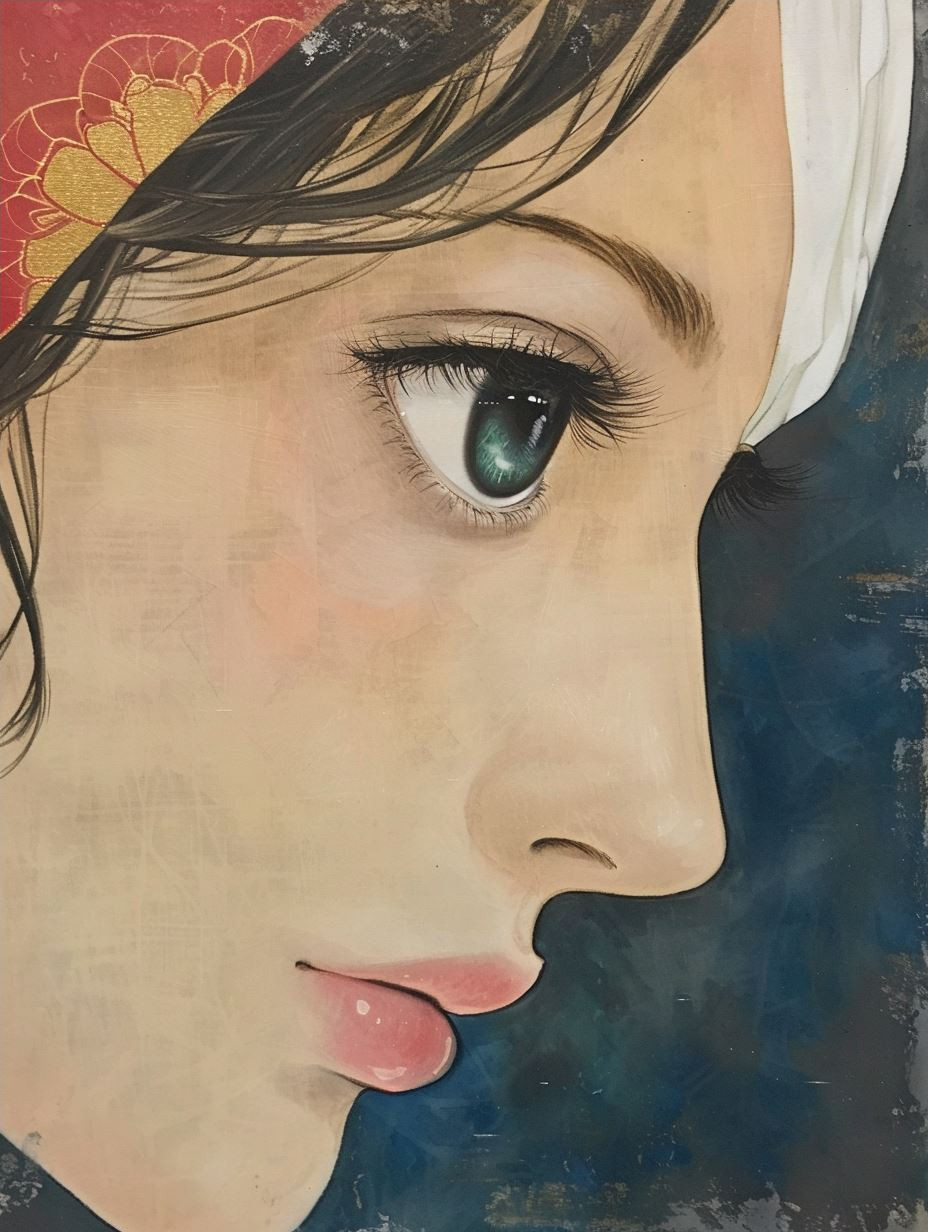 Ethereal Gazes: A Study in Anime Portraiture - Image 4