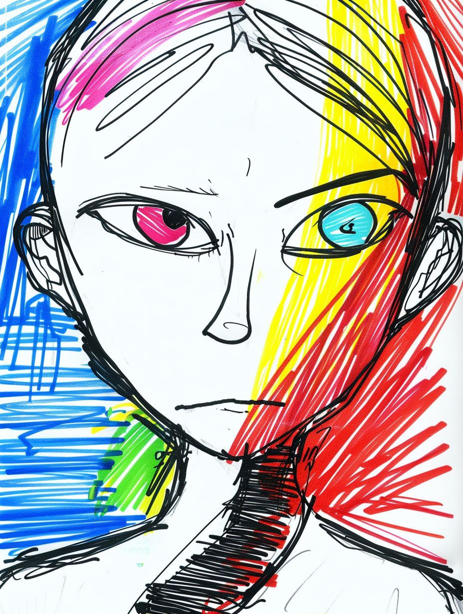 Abstract Expressionist Portrait Sketches - Image 1
