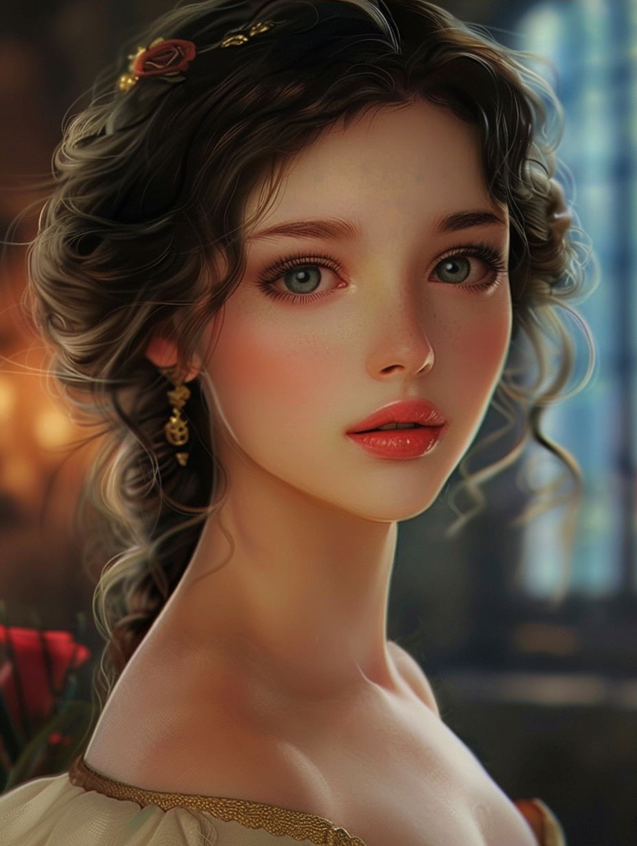 Ethereal Glow Romantic Portrait - Image 3