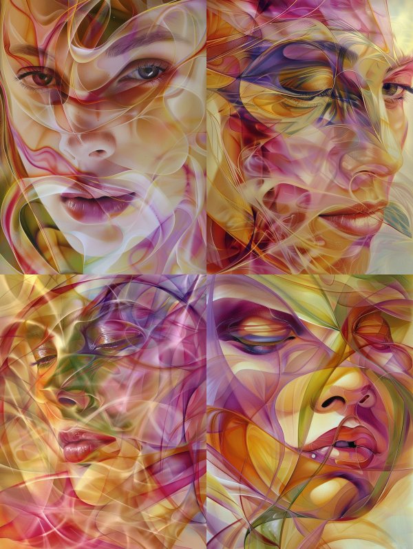 Ethereal Swirls of Human Emotion
