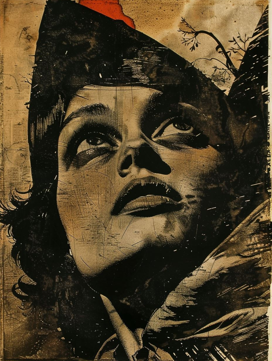 Gritty Noir Mixed Media Portraits - Image 4